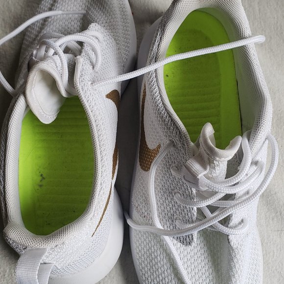 White Gold Nike Sneakers. - Picture 8 of 8